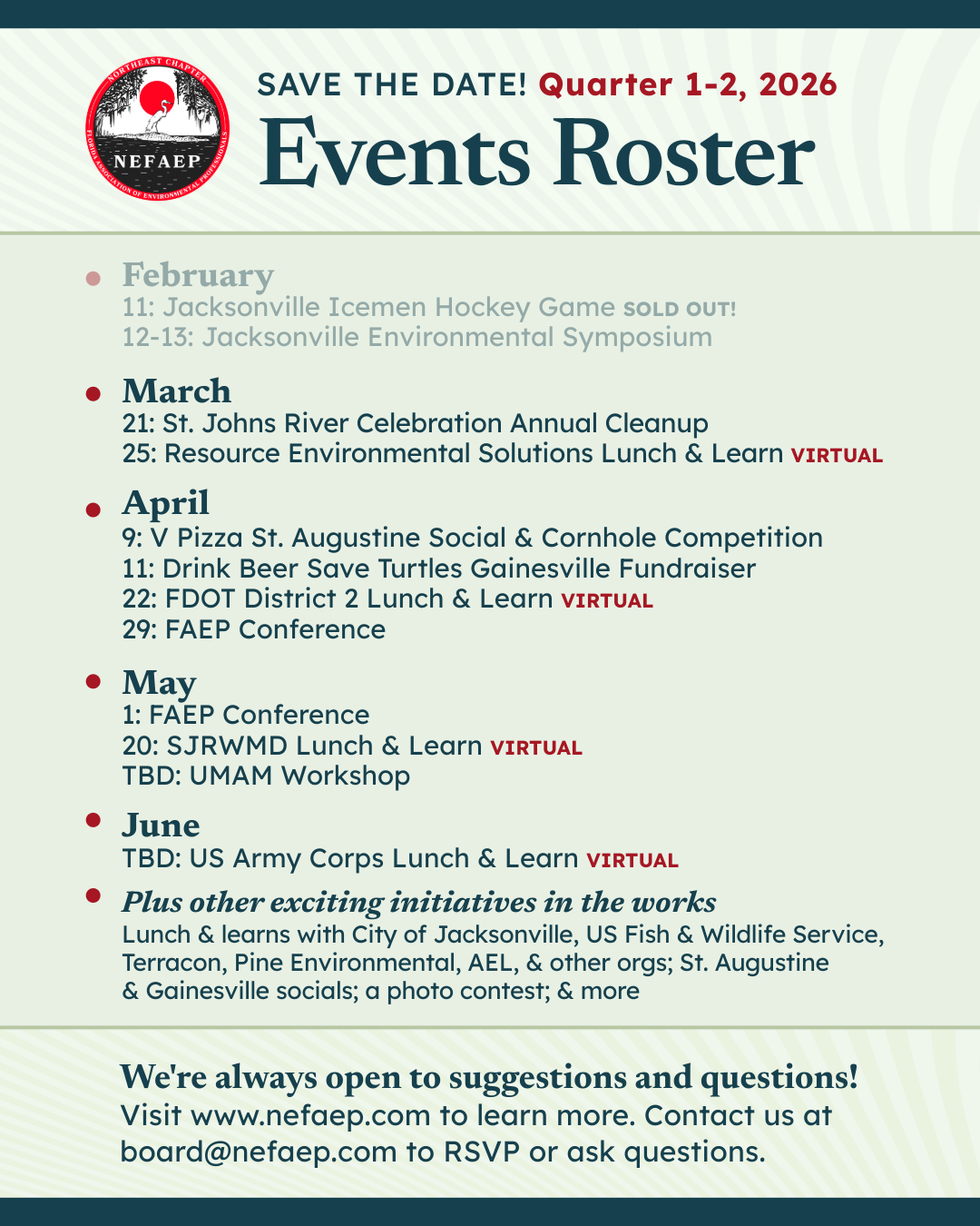 20260301_NEFAEP 2026 Quarter 1-2 Events