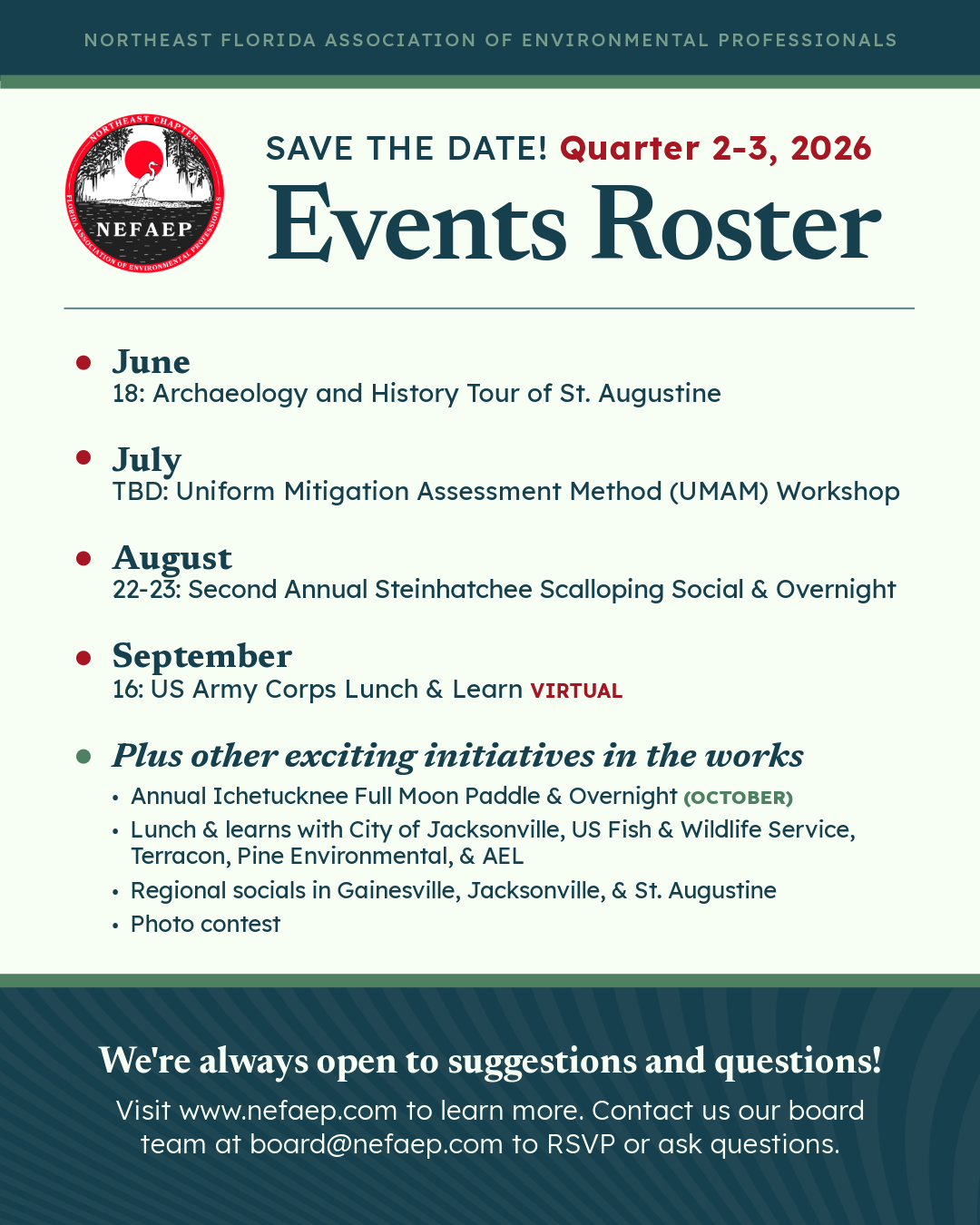 20260527_NEFAEP Q2-3 2026 Events
